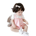 Newborn & infant summer collection: stylish, comfortable, and adorable short-sleeve rompers for baby girls. trendy and cute summer outfits