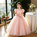 Girls' dresses: new summer  collection - forest-inspired tulle princess dress for piano recitals, birthday parties, children's hosts, and children's day celebrations
