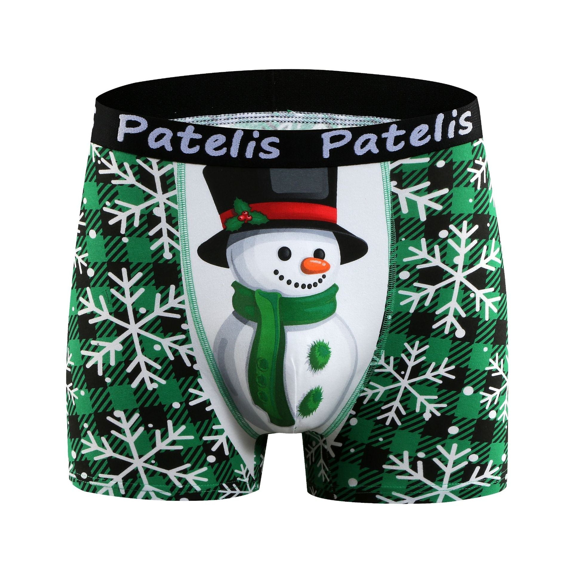Christmas panties plus size men's boxers men's cotton plus size printed panties men's boxers