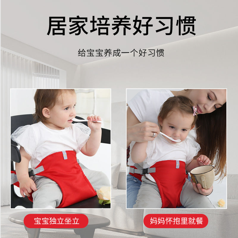 Baby high chair with foldable child safety seat, baby feeding harness - cross-border hot seller, portable for traveling with baby