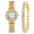 Hot-selling aliexpress fashion diamond-studded women's watch, roman numeral quartz bracelet watch - wholesale direct from manufacturer