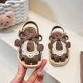 Kids' slippers - summer girls' and boys' bathroom indoor home anti-slip soft sole cartoon baby sandals