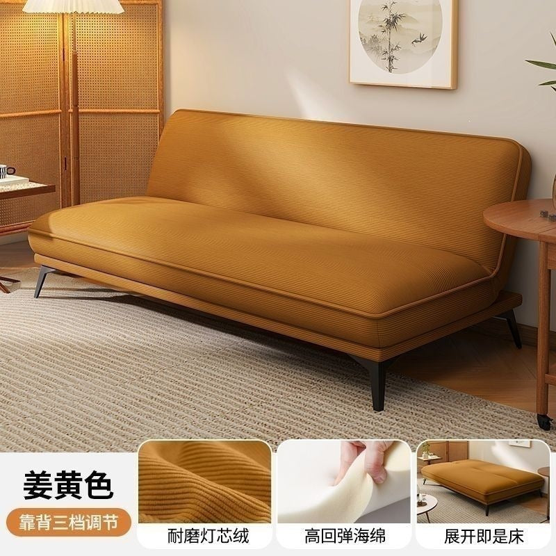 Sofa bed small apartment living room dual-purpose double sofa bedroom lazy sofa rental room sofa bed foldable sofa
