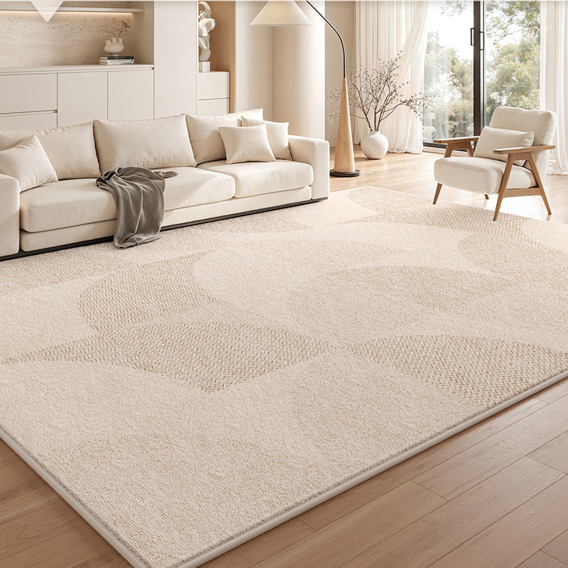 Removable and washable carpet living room medieval cream style no-wash and wipeable double-layer removable machine washable soundproof floor mat for home use