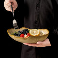 Stylishretro bowl restaurant hotel for homespecial shaped dessert bowl pastry rice bowl fruit salad dried fruit ceramic bowl