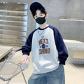 Boys' long-sleeve t-shirt,  new style, stylish boy's spring/autumn base layer, 8-count sweatshirt, children's spring outfit, t-shirt top