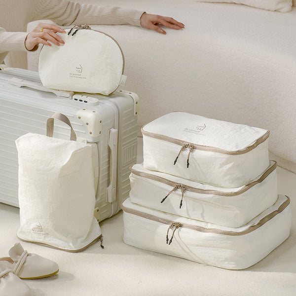 Taslon travel storage five-piece set, shoelaces, underwear bag, travel convenience, suitcase storage set, anti-splashing water.