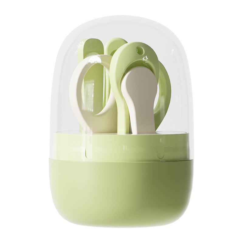Baby transparent jar nail clipper suit newborn baby nail clipper kids anti-clip small scissors nail clippers