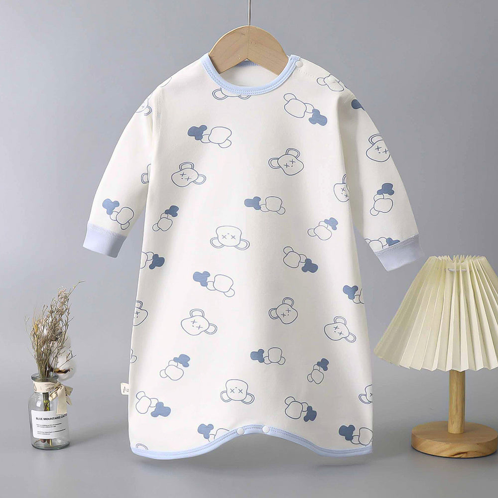 Spring & fallnew arrival baby onesie long sleeves baby romper pure cotton bottomintimatesnewborn romper boneless pajamas