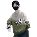 Boys'  spring/autumn new collection: stylish and sporty sweatshirt for students - trendy, relaxed fit tee for older boys
