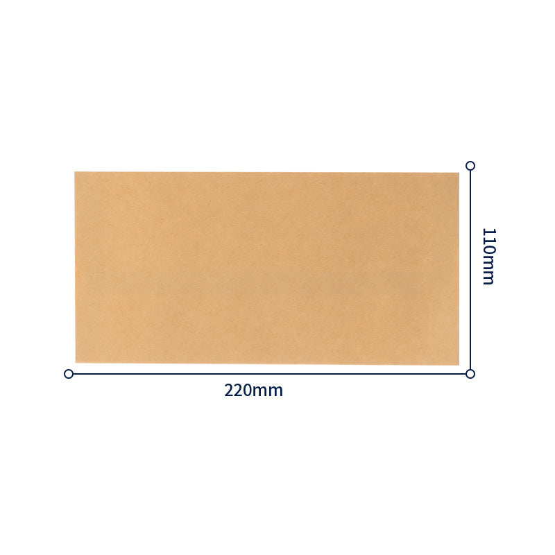 Deli 3423A Kraft Paper Blank File Bag Thickened Blank Wordless Envelope Yellow Kraft Paper Envelope Letter Paper