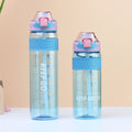 Factory custom plastic cup portable sports water bottle minimalist creative tumbler durable leak-proof travel mug with straw