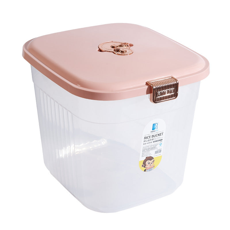 Household miscellaneous grains insect-proof and moisture-proof storage surface box with rice bucket box 25kg large capacity sealed 10kg food-grade rice bucket