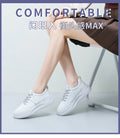 Wholesale women's white sneakers - new spring/autumn collection, versatile leather upper, breathable canvas, lightweight athletic casual skate shoes, fashionable