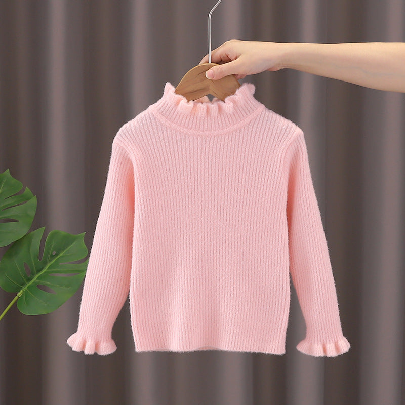 Kids' sweater: new  winter collection - knitted top, fleece-lined, anti-pilling, stylish and warm base layer for babies