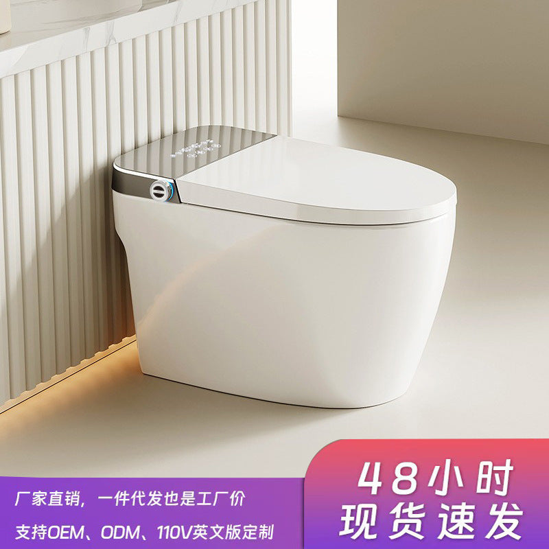 Smart toilet toilet household fully automatic built-in foam shield no water pressure limit instant heat sterilization toilet customization