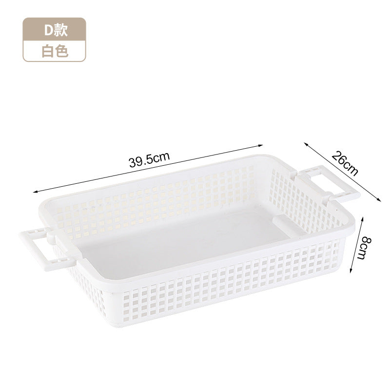 Kitchen Storage Basket Toy Sundries File Desktop Storage Basket Plastic Basket Dirty Clothes Bathing Storage Box Storage Basket