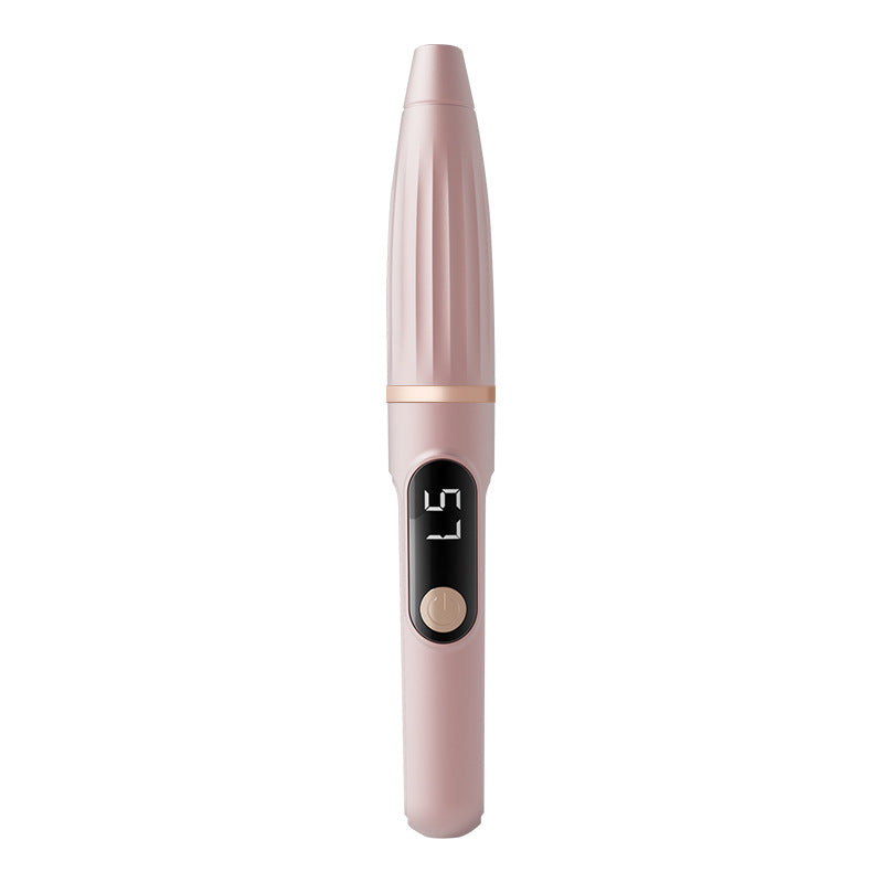Portable rechargeable nail polishing pen, manicure tool, nail removal pen, light sound, low vibration, easy polishing, lcd display slot