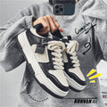 Winter sneakers for men casual trendy shoes trendy brand black and white panda niche stylesense of design skateboard shoes ultra-light thick sole dunk