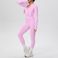 Cloud-feel high-waisted compression quick-dry yoga set - breathable casual pilates workout outfit - running fitness three-piece set for women