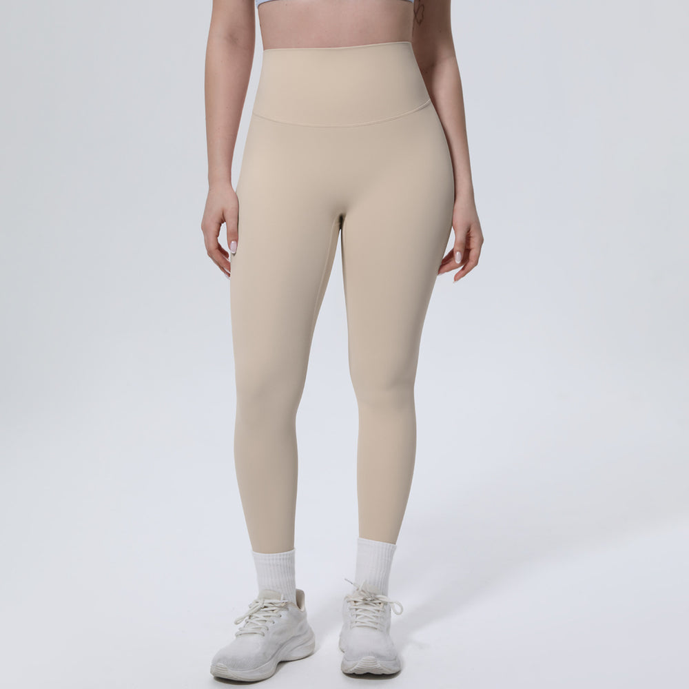 new arrival brushed yoga pants high waist hip lift anti-roll peach butt fitness pants quick-drying tight sports pants for women