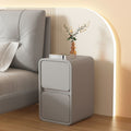 Cream bedside table, light luxury french solid wood, small, ultra-narrow, 20cm mini modern simple bedside