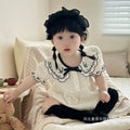 Summer lightweight bodysuit baby clothes super cute romper newborn onesie full month celebration 100-day banquet summer outfit