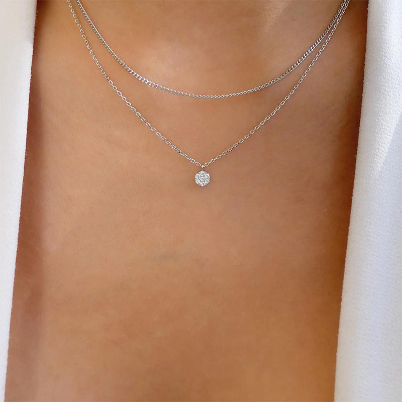 Wholesale alloy necklaces: hot-selling european and american cross-border fashion jewelry - trendy multi-layer heart & teardrop pendants, vintage women's choker necklaces