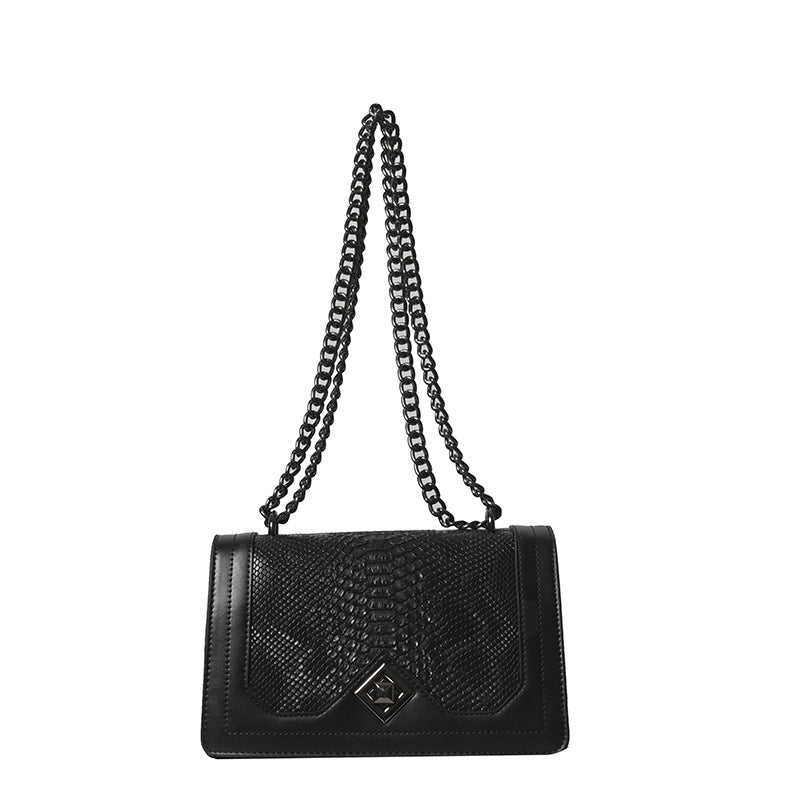 2024 spring/summer new fashion crocodile-embossed small square bag - minimalist, versatile shoulder bag, handbag, and crossbody bag for women