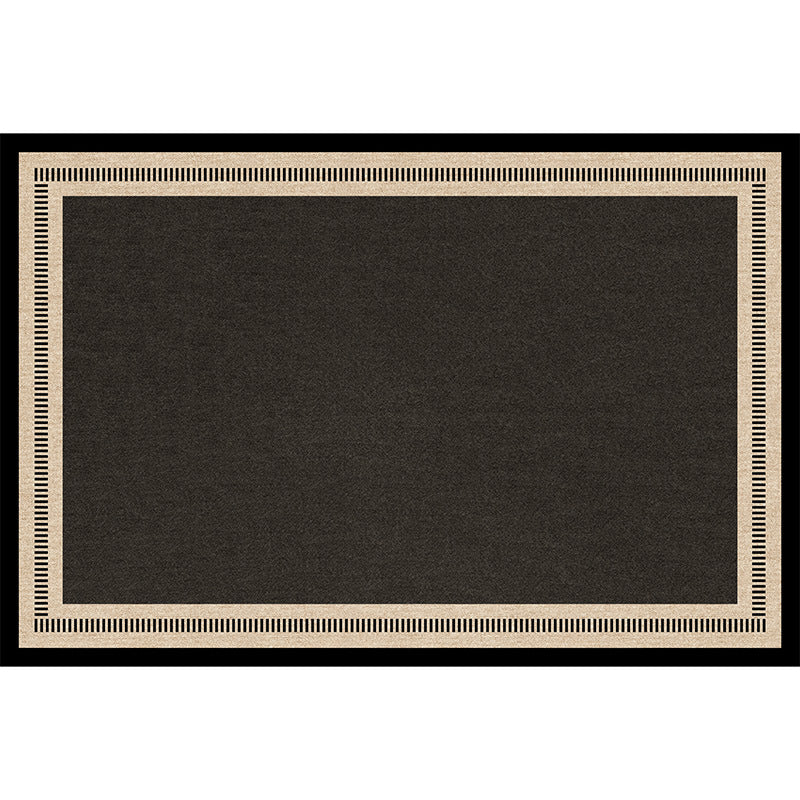 Carpet living room italian normcore black high-end modern simple waterproof washable bedroom floor mat large area