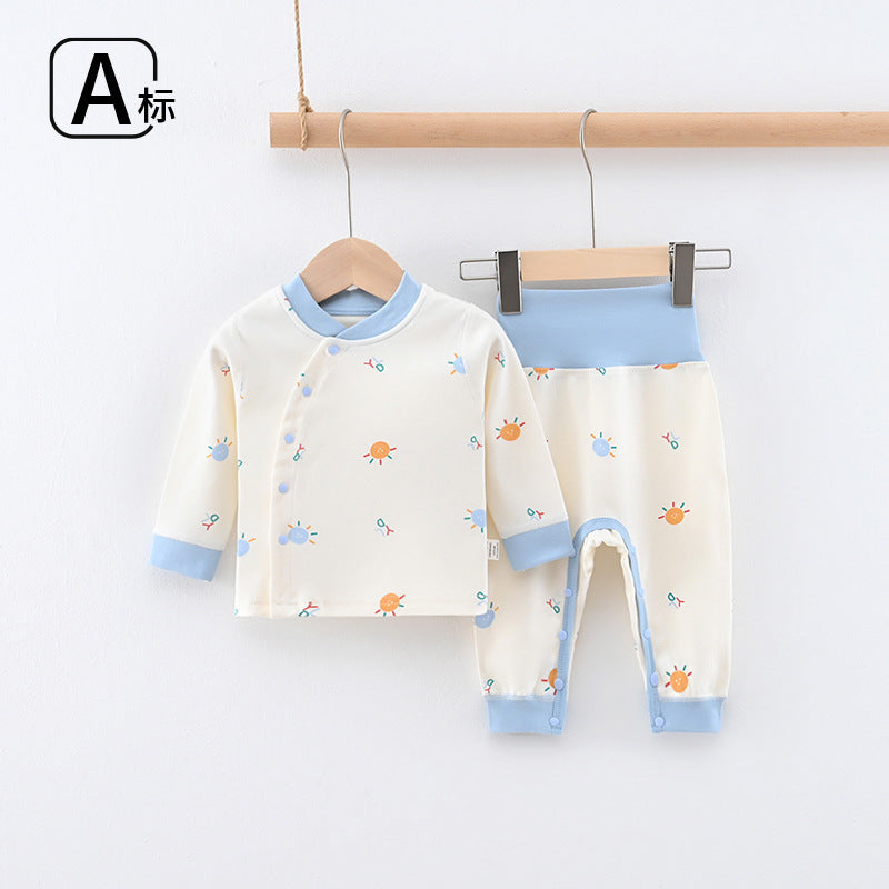 Baby autumn clothes and long pants suit cotton open crotch baby loose pajamas spring & fall clothes kids bottomintimates separates