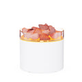 New salt stone natural crystal aroma diffuser - home desktop, high mist output, colorful ambient light, mini scented humidifier