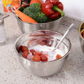 stainless steel cooking basin suitfor home baking and mixing basin, egg beating basin with lid, multi-purpose salad bowl, kimchi bowl
