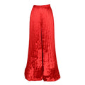 D361   cross-border summer european and american women's solid color casual loose pleated wide-leg pants african long pants
