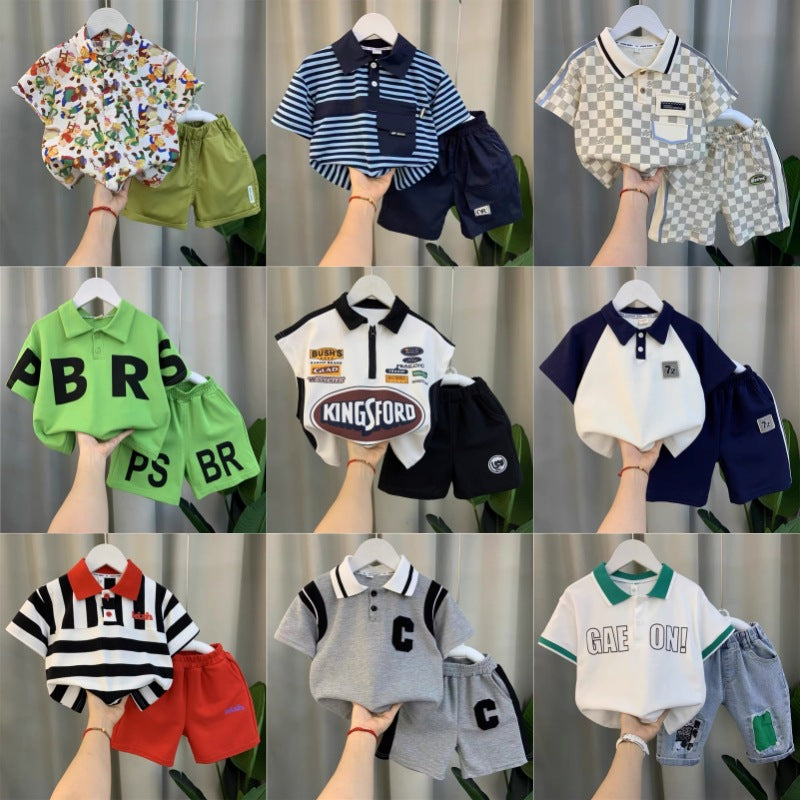 Boys' short-sleeve outfit set - new  summer collection: trendy, cool, and stylish kids' clothing for boys