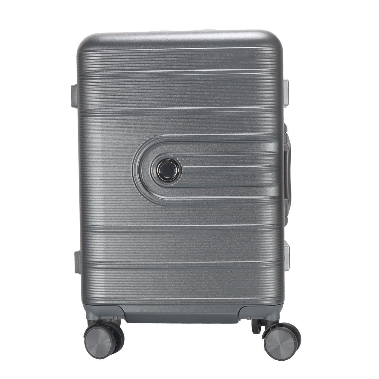 Metal logo suitcase aluminum frame trolley case universal wheel suitcase printed pattern gift password bag manufacturer