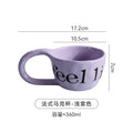 Simple stylish ceramic drinking cup office afternoon tea good-looking milk coffee cup breakfast cup stylish good-looking