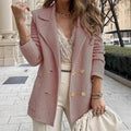 European and american cross-border e-commerce women's clothing amazon short textured casual top long sleeve jacket outerwear autumn and winter new women's collection