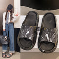 2024 summer new sports ping pong basketball flip-flops - unisex couple's home slippers for outdoor wear - cross-border