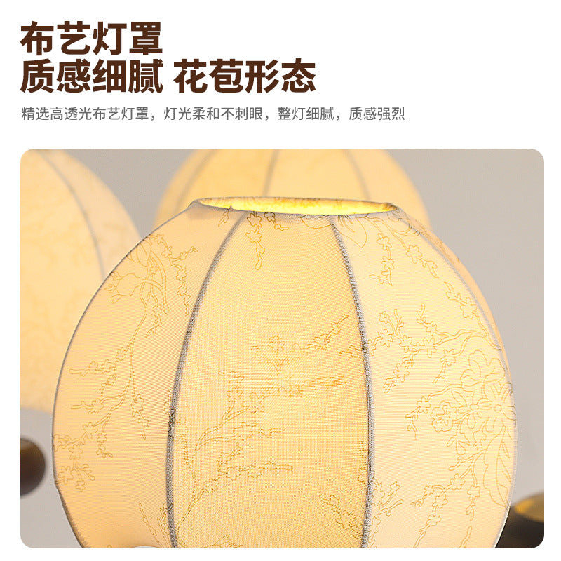 French retro style living room chandelier 2024 new medieval bedroom main light creative Nanyang restaurant lighting E