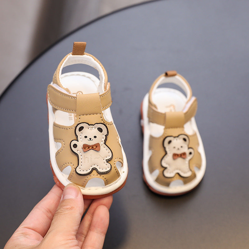 Summernew arrivalnon-slip soft bottom toddler shoes for men and women baby baotou shoes 01-2 years old toddler shoes lightweight shoes