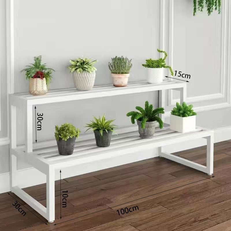 Flower stand outdoor courtyard balcony outdoor potted plant storage rack modern casual multi-layer floor-standing potted plant rack display rack