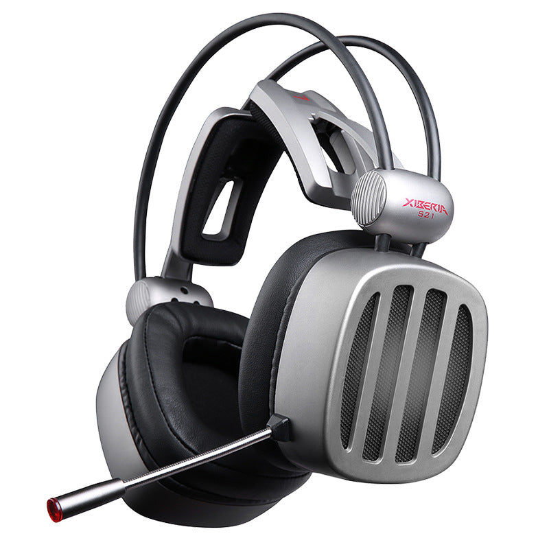 Siberia s21 gaming headset - over-ear 7.1 surround sound, immersive audio, perfect for mobile games, online classes, and calls