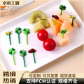 Ready-to-ship floral, bee, and fruit forks - sunflower bento picks - children's plastic fruit forks - cake toppers - direct from the manufacturer