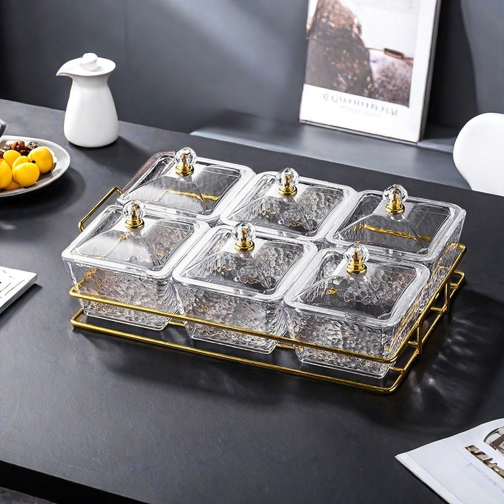 Nordic light luxury plastic beauty salon fruit snack plate snack tea snack sugar ktv dried fruit plate high appearance storage