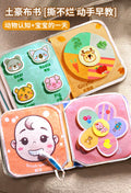 Tear-resistant quiet book for babies - early learning cloth book with velcro, chewable, 3d puzzle, and educational toy