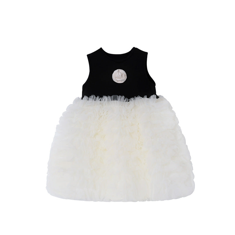 Girls' dress  summer korean style soft tulle chic cake dress birthday party gown