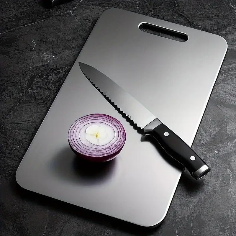 304 stainless steel cutting board antibacterial cutting board double-sided mildew-proof chopping board for home thickened chopping board rolling board