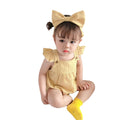 Infant summerk-style baby girl small plaid flying sleeves triangular bag butt shirt newborn haha wear headband
