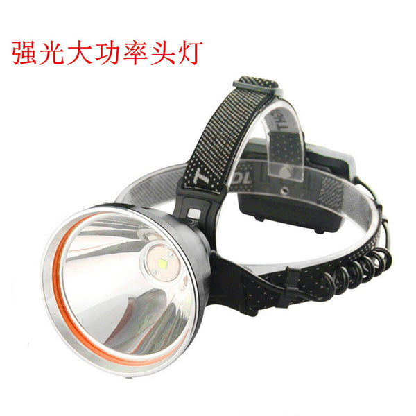 Cross-border new yellow and white light P90 strong light USB charging large light cup LED concentrating long-distance shooting power bank headlight